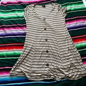 Stripe dress plus size